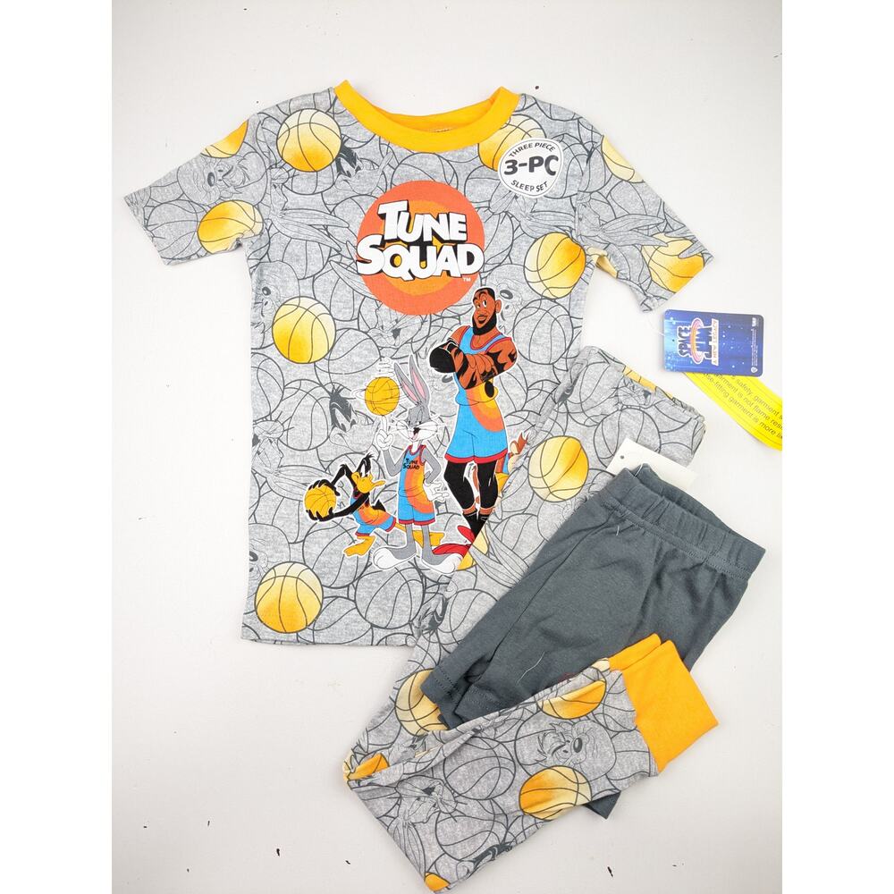 Loony Tunes Space Jam 3pc Pajama Set Size 4